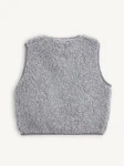 Dziecięca kamizelka merino - stone grey / Happymess