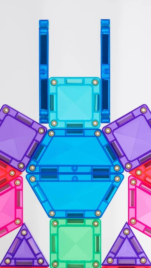 Klocki magnetyczne podróżne Travel Mini Pack 32 el. / Connetix