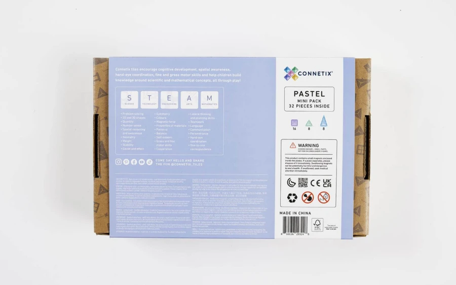 Klocki magnetyczne Pastel Mini Pack 32 el. / Connetix