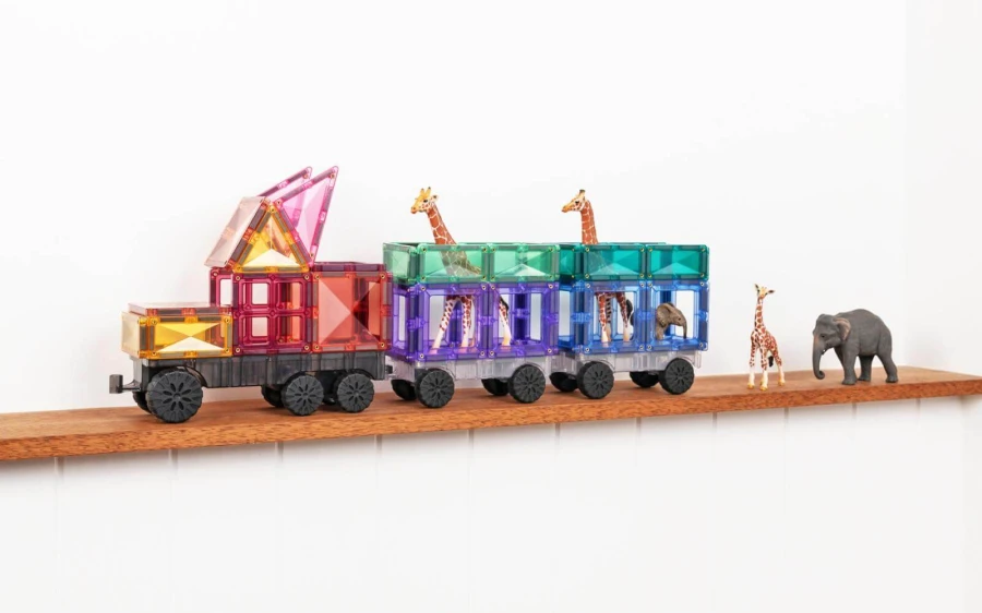Klocki magnetyczne Pastel Transport Pack 50 el. / Connetix