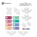 Klocki magnetyczne kulodrom Pastel Ball Run Expansion Pack 80 el. / Connetix