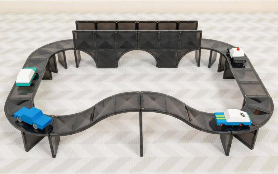 Klocki magnetyczne drogi Creative Roads Pack 48 el. / Connetix