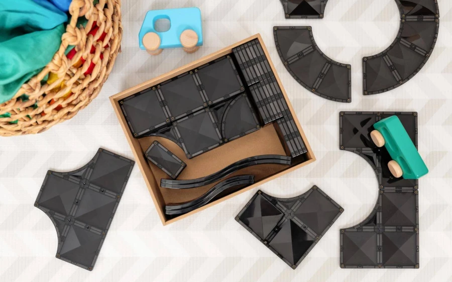 Klocki magnetyczne drogi Creative Roads Pack 48 el. / Connetix