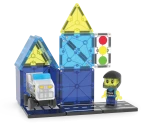 USZKODZONE OPAKOWANIE: Klocki magnetyczne Patrol Policji 20 el. / Magna-Tiles