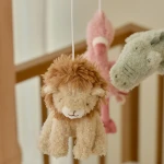 USZKODZONE OPAKOWANIE: Drewniana karuzela do łóżeczka Safari Friends FSC / Little Dutch