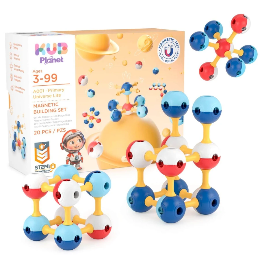 Magnetyczne klocki konstrukcyjne 3D - Primary Universe Lite, 20 elementów / KUB Planet