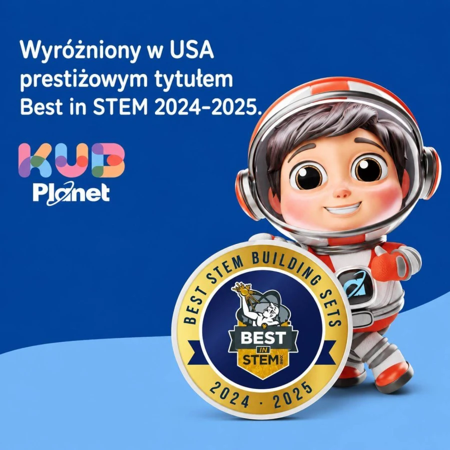 Magnetyczne klocki konstrukcyjne 3D - Cosmic Soft, 55 elementów / KUB Planet