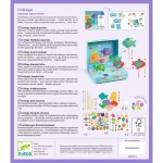 Zestaw artystyczny wyklejanki 3D - WESOŁE AKWARIUM / Djeco