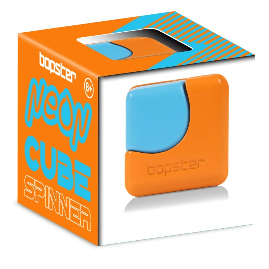 Fidget Cube Spinner NEON, różne kolory / Bopster