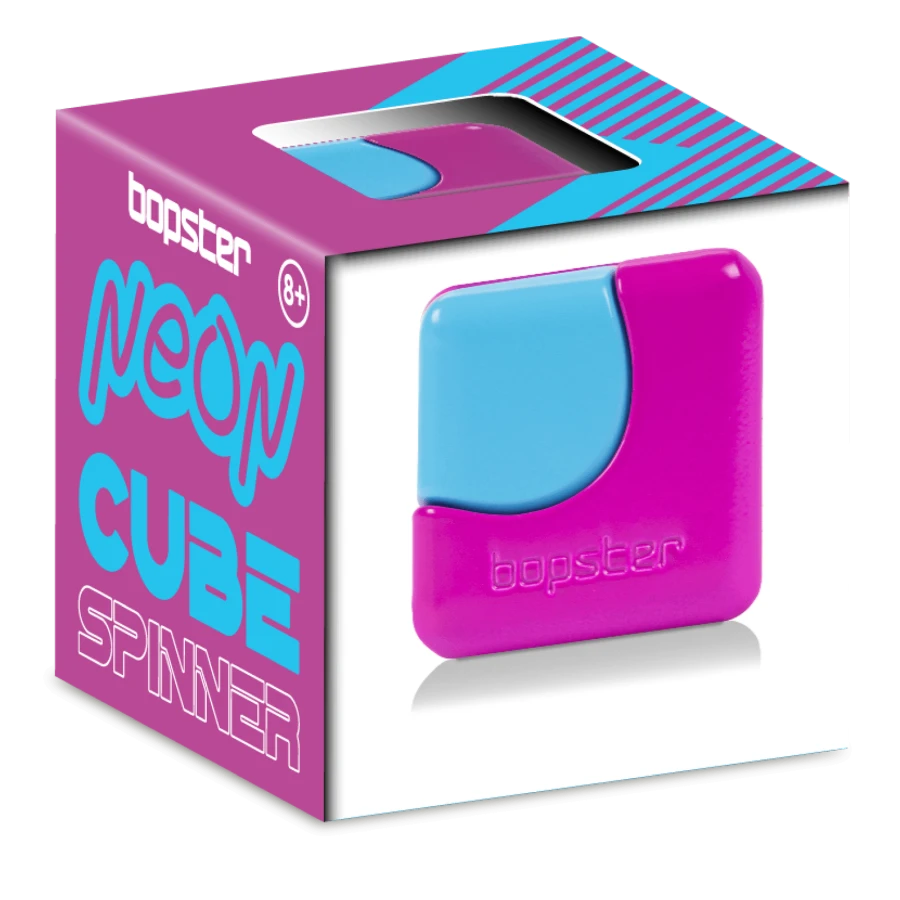 Fidget Cube Spinner NEON, różne kolory / Bopster