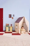 Namiot, domek z dachem w kratkę - dusty blue check / Kids Concept