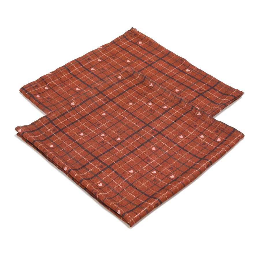 2-pak pieluszek 100% Bamboo - MOO MEADOW PLAID / La Millou