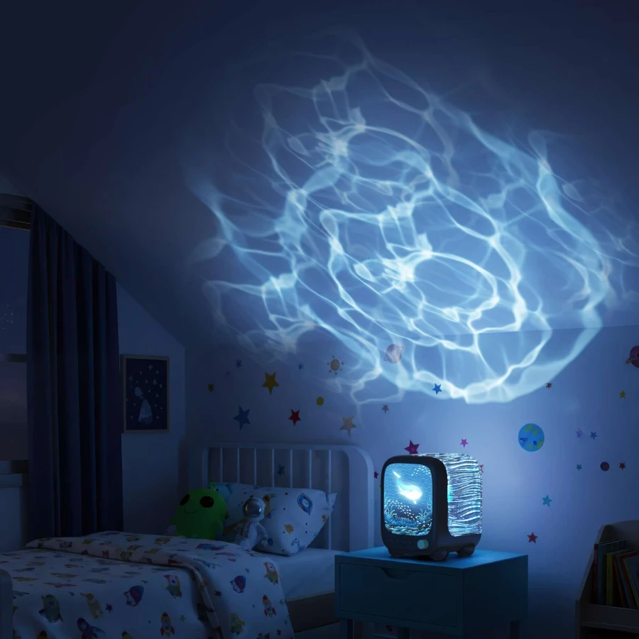 Lampka projekcyjna i głośnik Wavy Light MOB - głębinowa / MOB