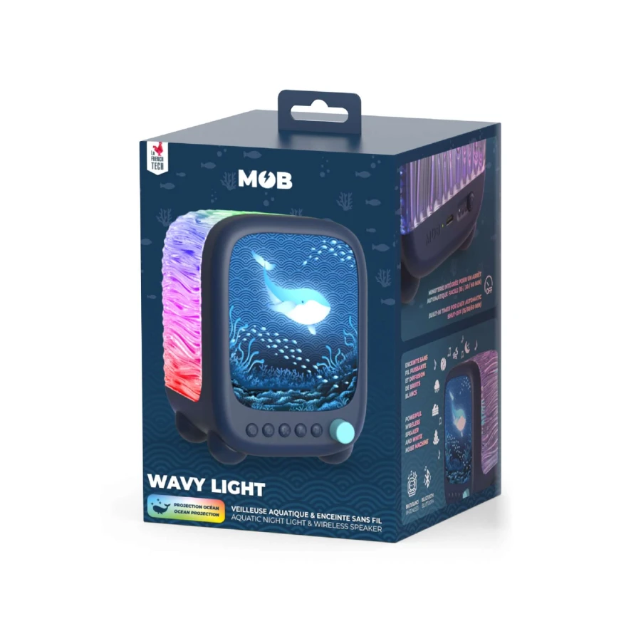 Lampka projekcyjna i głośnik Wavy Light MOB - głębinowa / MOB