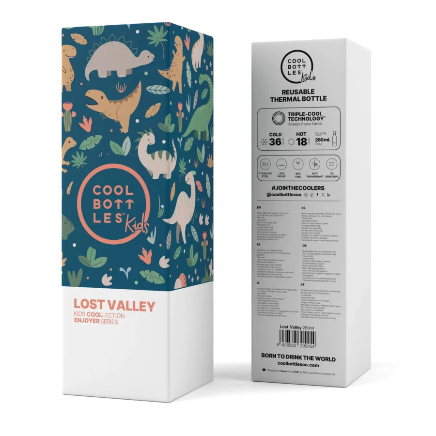 Butelka termiczna Kids Triple cool - Lost Valley, 260 ml / Cool Bottles