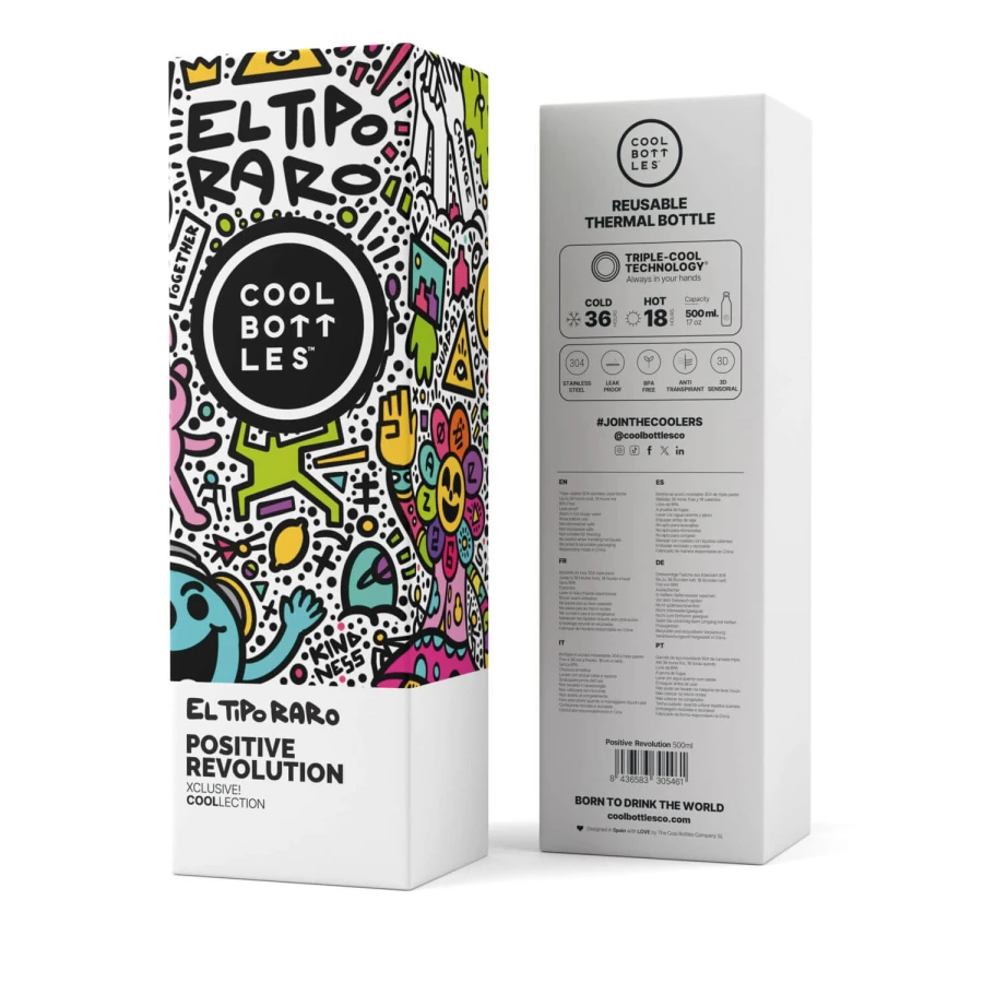 Butelka termiczna Xclusive! Tipo Raro - Positive Revolution, 500 ml / Cool Bottles