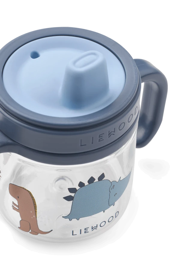Tritanowy kubek niekapek Kylo, 280 ml - Dino roar, Sandy / Liewood