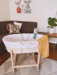 KOŁYSKA do kosza Mojżesza ROCKINGBABY - Naturalna / AhojBaby