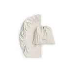 Prześcieradło z bawełny organicznej do dostawki 60x90 - light beige / My Memi