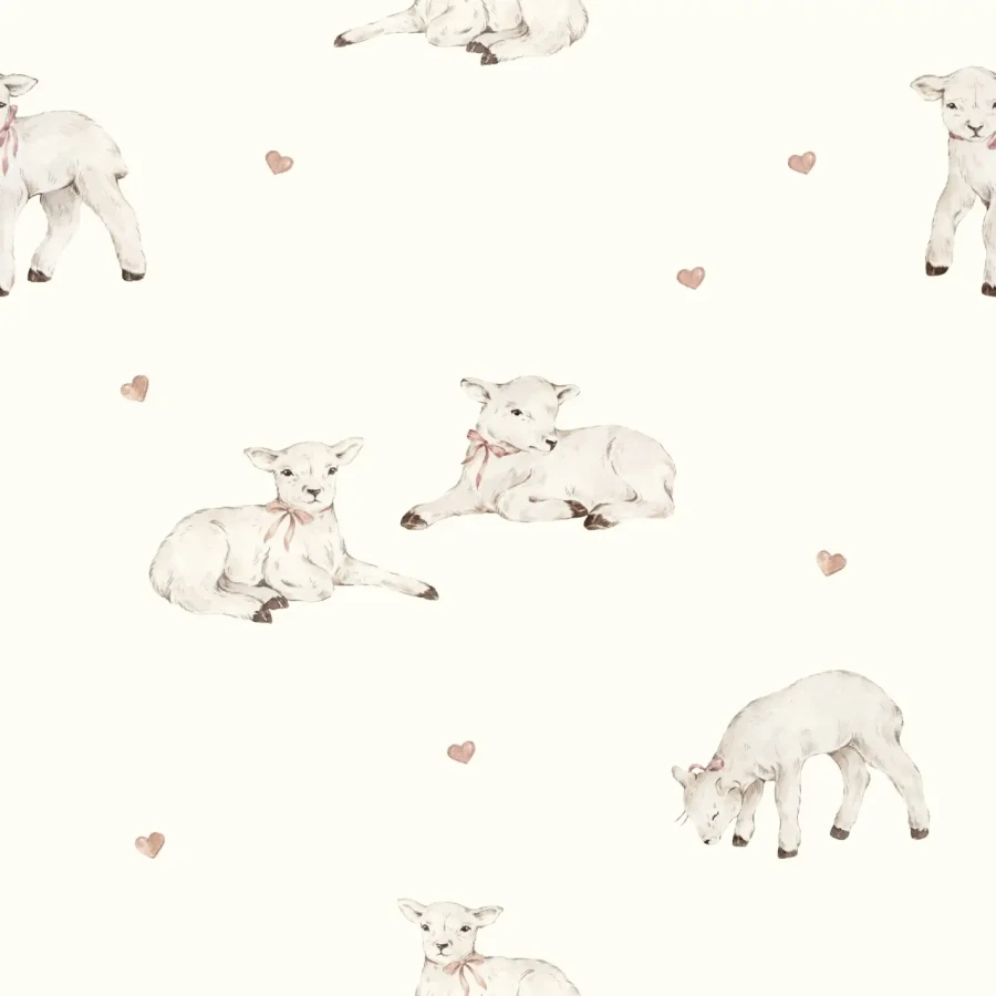 Prześcieradło z bawełny organicznej do łóżeczka dziecięcego 60x120 - little sheeps / My Memi