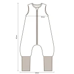Śpiworek z bawełny organicznej z nogawkami 1-3 lata, 2,5 TOG - cavapoo / My Memi