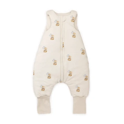 Śpiworek z bawełny organicznej z nogawkami 1-3 lata, 2,5 TOG - teddy / My Memi