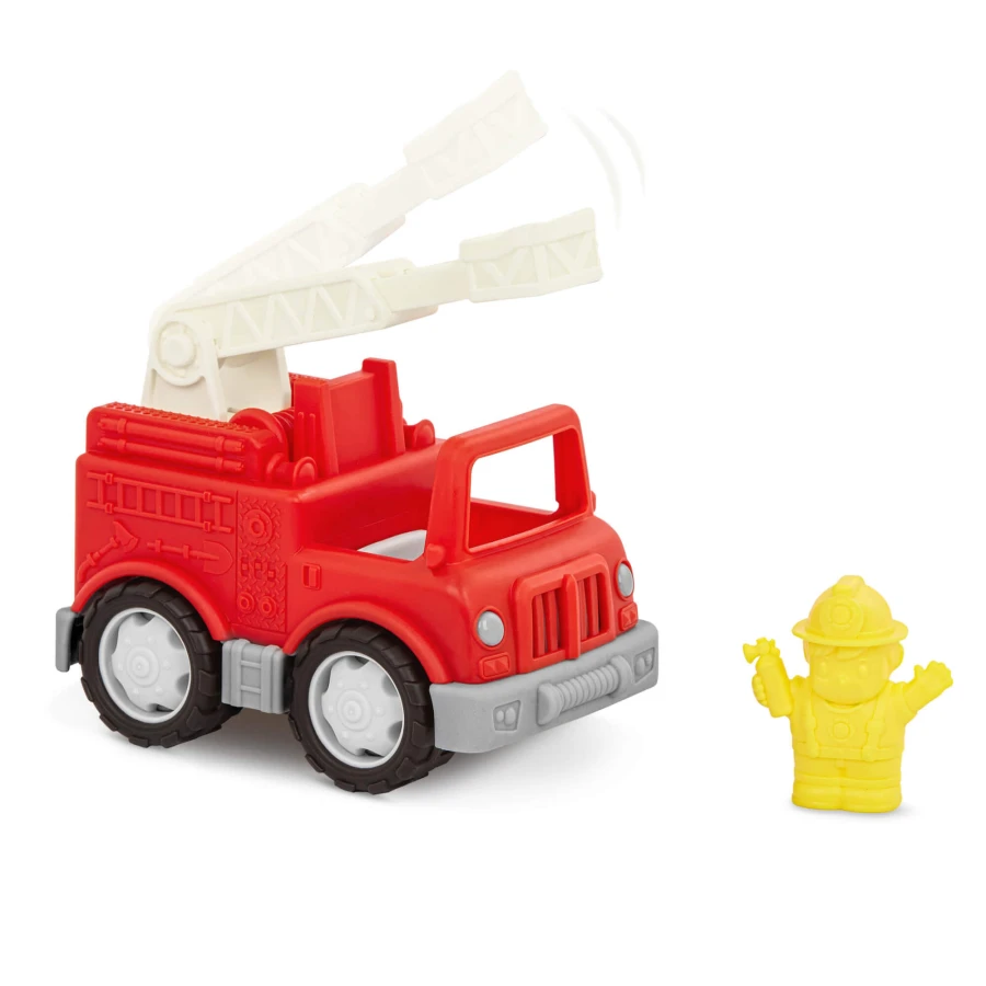WÓZ STRAŻACKI z kierowcą Strażakiem - Little FIRE TRUCK, Wonder Wheels / Battat