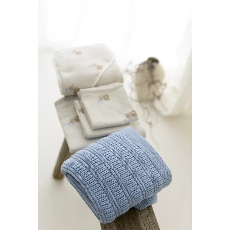 4-pak pieluszek muślinowych z bawełny organicznej 35x35 - teddy / My Memi