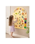 Magnetyczna tablica samoprzylepna MagneKids Arch 95×60cm - Sand / Family Nation
