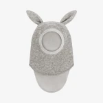 Kominiarka z uszkami królika - Medium Grey Melange / HUTTEliHUT