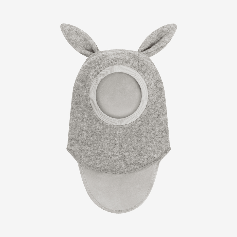 Kominiarka z uszkami królika - Medium Grey Melange / HUTTEliHUT