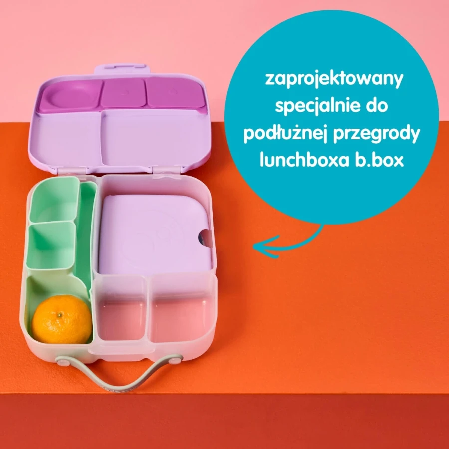 Silikonowy wkład do lunchboxa z przegrodą na sztućce, Ocean / b.box