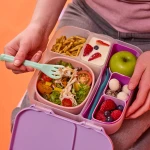 Silikonowy wkład do lunchboxa z przegrodą na sztućce, Ocean / b.box