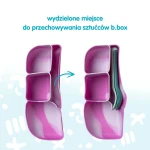 Silikonowy wkład do lunchboxa z przegrodą na sztućce, Berry / b.box