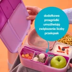 Silikonowy wkład do lunchboxa z przegrodą na sztućce, Berry / b.box