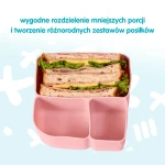 Silikonowy wkład do lunchboxa z dodatkowymi przegródkami, Forest / b.box