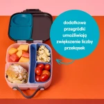 Silikonowy wkład do mini lunchboxa z przegrodą na sztućce, Berry / b.box
