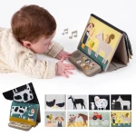 Muzyczna książeczka sensoryczna, czas na brzuszku - Farma  / Taf Toys