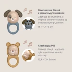 Duet Muzyczny - dzwoneczek i grzechotka, 3m+ / Taf Toys