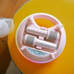 Bezprzewodowy zestaw do karaoke KIDYKARAOKE - PINK / Kidywolf