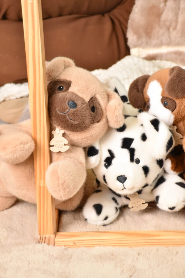 Pluszowy obciążeniowy pies brązowy Les P'tits Relax / Histoire d'Ours