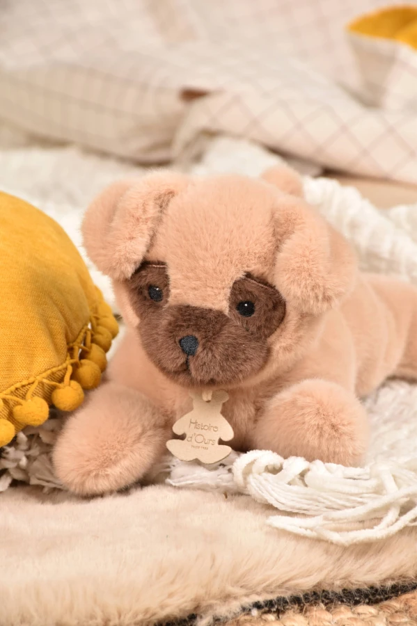Pluszowy obciążeniowy pies beżowy Les P'tits Relax / Histoire d'Ours