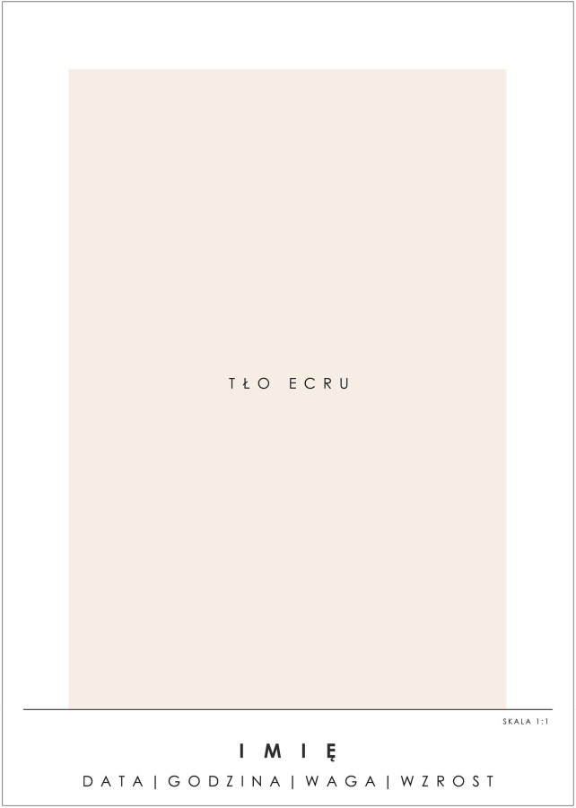 Metryczka #10 / Minimal Line - Klaudia Mączka-Rzewuska