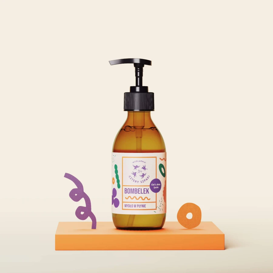 Bombelek - naturalne mydło w płynie od 1. dnia życia, 300 ml / Mydlarnia Cztery Szpaki