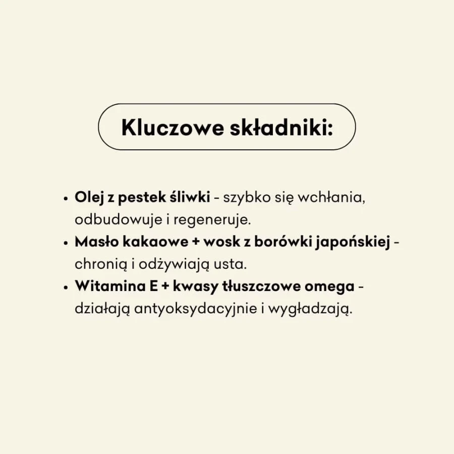 Śliwka i Kardamon - balsam do ust, 15ml / Mydlarnia Cztery Szpaki