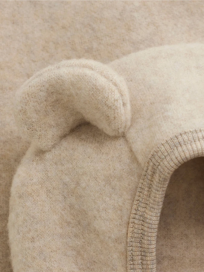 Kurtka 100% wełny merino - Sand Melange / HUTTEliHUT