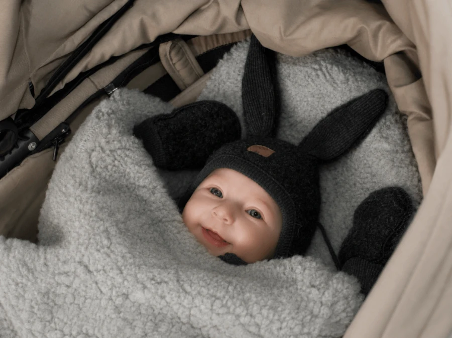Śpiworek wełniany Mini Nevada 0-18m - grey / Zaffiro