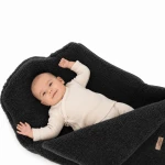 Śpiworek wełniany Mini Nevada 0-18m - anthracite / Zaffiro