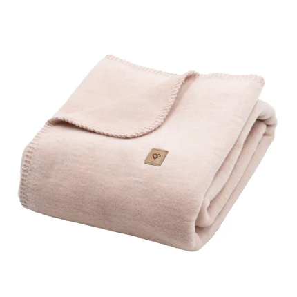 Koc bawełniany Oslo 75x100cm - baby pink / Zaffiro