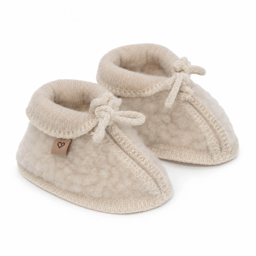 Buciki dziecięce wełniane Nevada - beige / Zaffiro